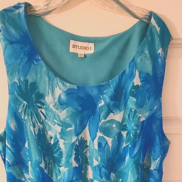 💜 STUDIO 1 dress sleeveless fully lined. Size 20 - Picture 3 of 6